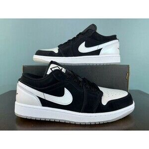 Nike Air Jordan 1 Low SE "Diamond Shorts" White/Black Men’s Size 9 DH6931-001